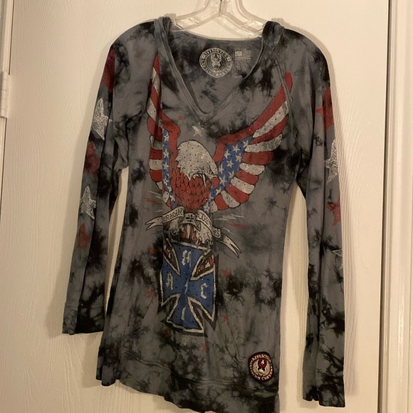 Affliction tee shirt American Customs top - Picture 1 of 6
